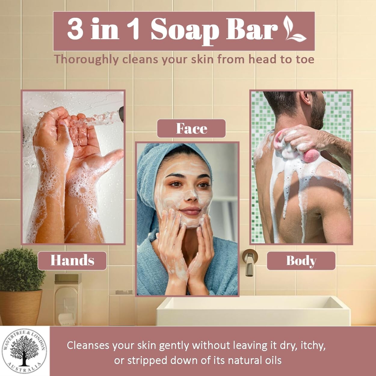 Triple Milled English Rose Scented Soap Bars - 8 x 7oz Moisturizing Treats