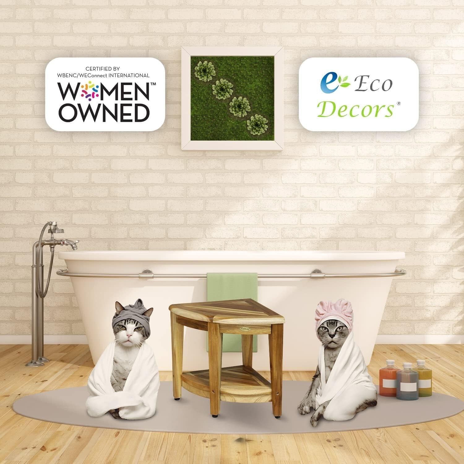 Elegant Teak Corner Shower Seat with Integrated Shelf - Perfect for Bathrooms