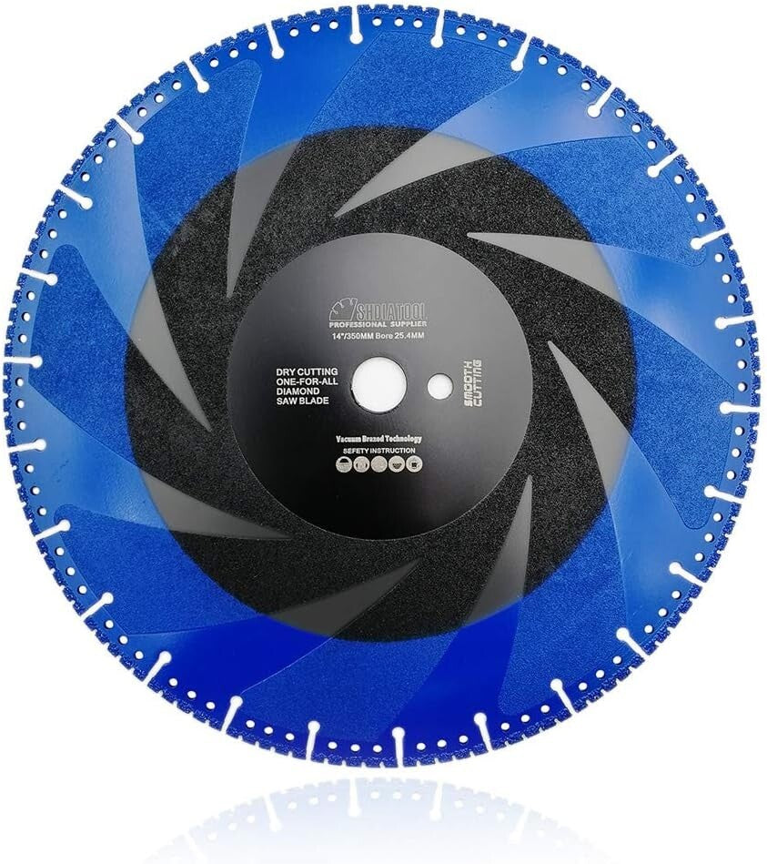Durable 14 Inch Diamond Blade with Abrasive Coating for Long-Lasting Performance