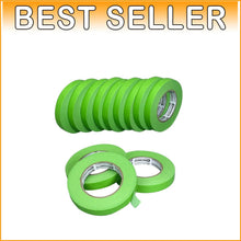 Load image into Gallery viewer, Heat Resistant Green Painters Tape - 0.7"x60yds, 12 Rolls for Sharp Lines