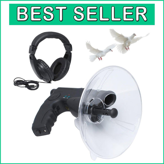 8X Digital Bird Listening and Recording Device with 300ft Range & Headphones