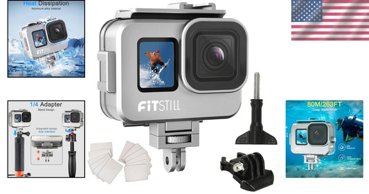 Professional Underwater Housing for GoPro Hero 9-13 - 263FT Waterproof Dive Gear