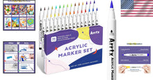 Load image into Gallery viewer, Ultimate 30 Colors Acrylic Paint Pens Set - Quick-Dry &amp; Waterproof Art Supplies