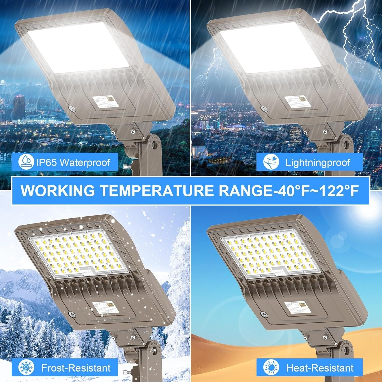 Energy-Efficient 240W LED Parking Lot Floodlight - Superior Outdoor Illumination