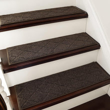 Load image into Gallery viewer, Water-Resistant Low Pile Carpet Runner Mats - 15pc Set for Wooden Steps