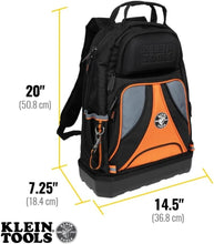 Load image into Gallery viewer, Professional Tool Backpack with Molded Bottom &amp; Padded Straps - 39 Pockets