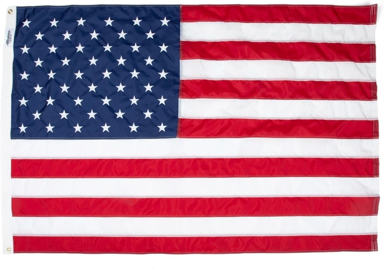 Durable 3' x 5' American Flag – Locally-Sourced, Double Stitching, Embroidered