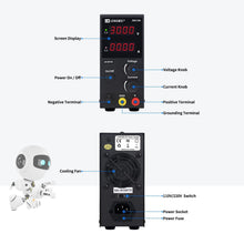 Load image into Gallery viewer, High Precision 30V 10A Benchtop Power Supply with LED Readout &amp; Safety Features