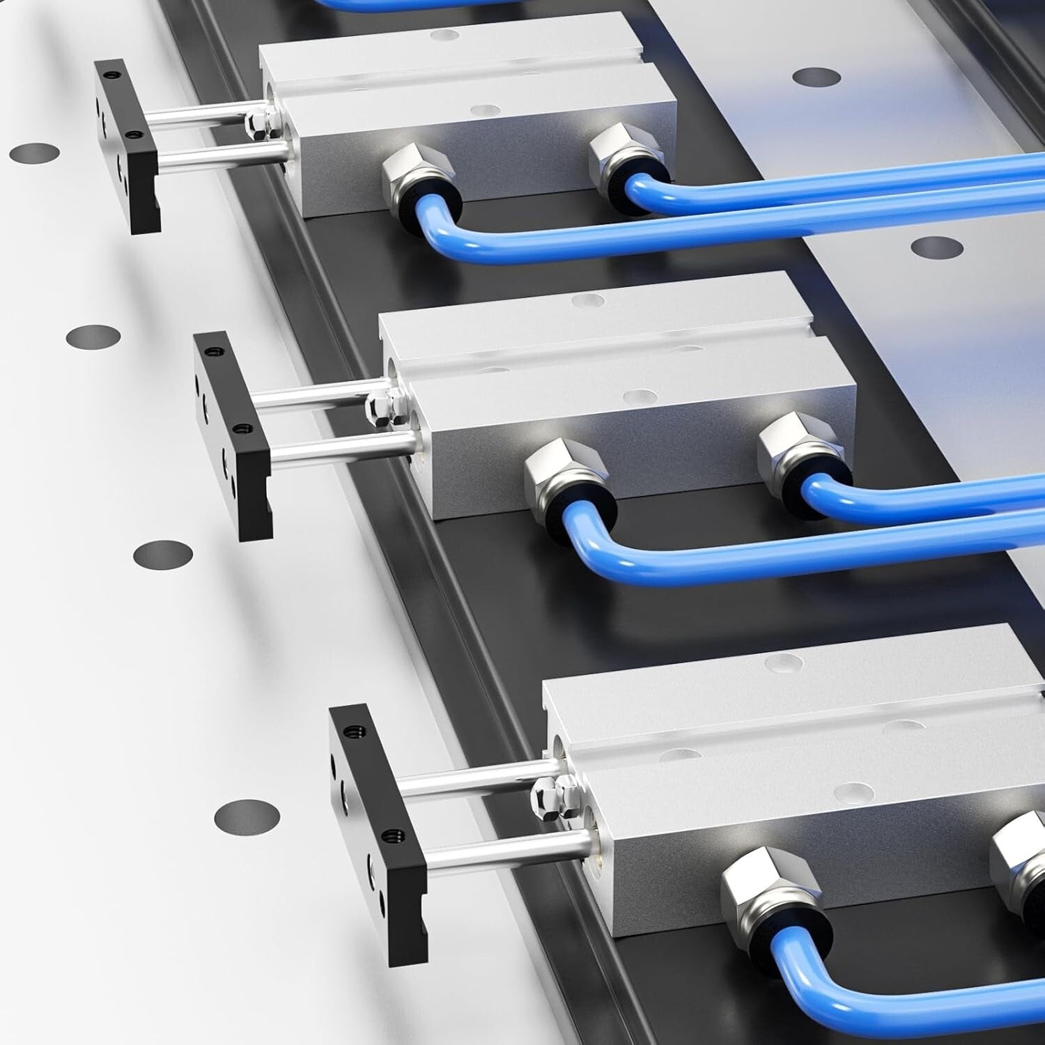 Durable Double-Acting Air Cylinder - 32mm Bore, 75mm Stroke, Easy Installation