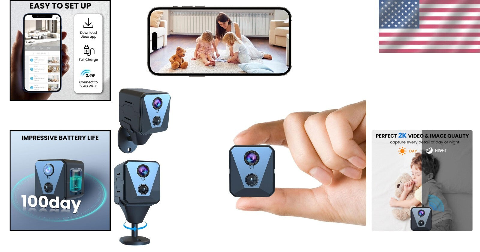 Advanced Wi-Fi Indoor Security Camera - Motion Detection & Remote Viewing