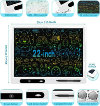 Load image into Gallery viewer, LCD Writing Tablet 2 Pack for Kids - 22inch + 10inch Colorful Drawing Boards