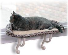 Load image into Gallery viewer, Stylish Indoor Cat Hammock with Removable Bolster for Sunbathing - 14 x 24 in