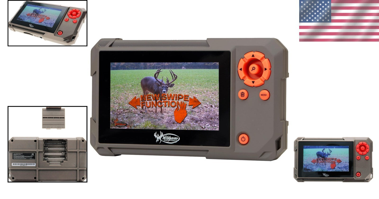 4.3" Touch Screen SD Card Reader for Hunting: Durable, Portable, Water-Resistant