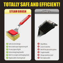 Load image into Gallery viewer, Durable Stainless Steel Bristle-Free Grill Brush &amp; Scraper with Extension Handle