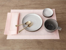 Load image into Gallery viewer, Unique Hemstitch Pink Linen Placemats - Set of 4 for Elegant Dining Experiences