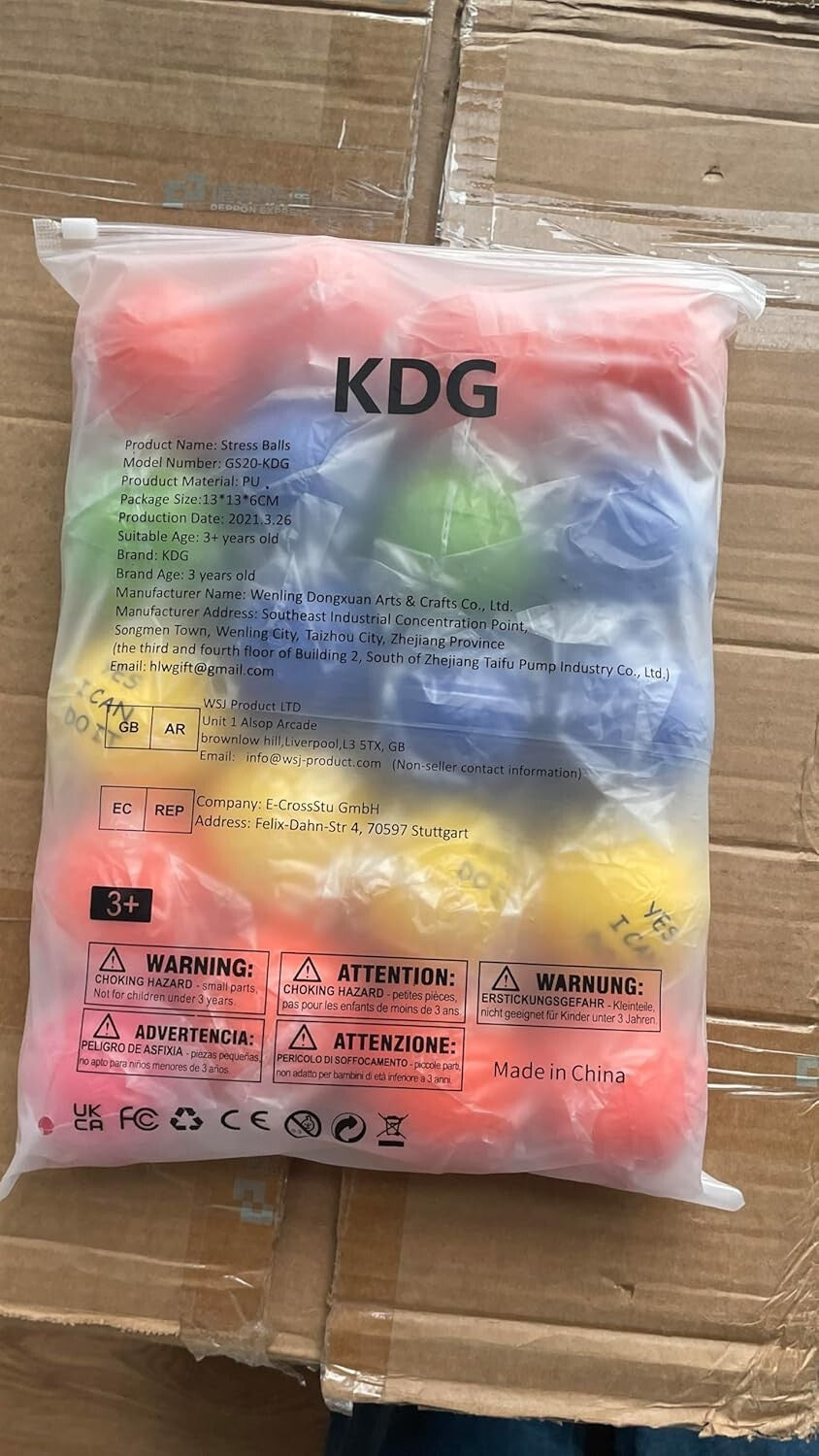 20-Pack Motivational Stress Balls for Kids & Adults - Relieve Anxiety Anywhere