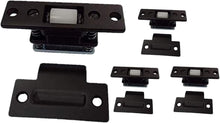 Load image into Gallery viewer, Silent Brass Roller Catch in Oil Rubbed Bronze - 4 Pack for Effortless Closure