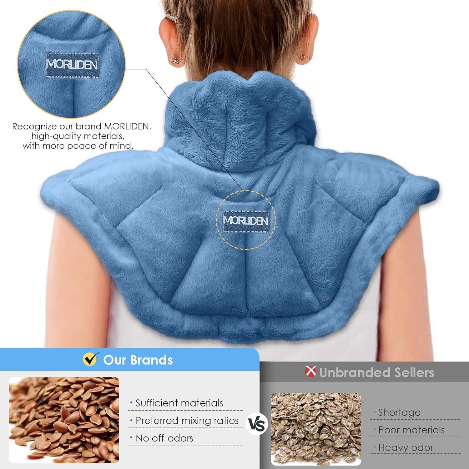 Herbal-Filled Microwave Neck Wrap - Versatile Hot and Cold Therapy for All Ages