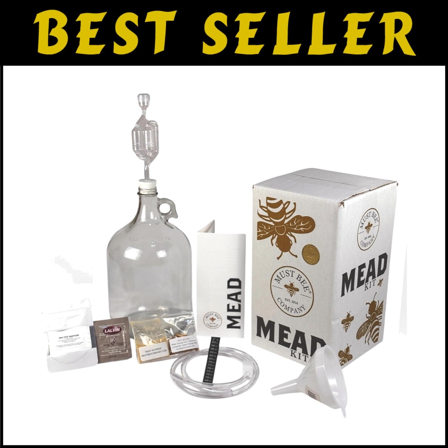 All-in-One Honey Wine Brewing Kit - Reusable Equipment for Endless Mead Making