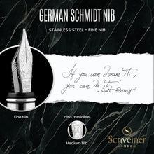 Load image into Gallery viewer, Stunning Green Black Luxury Fountain Pen - Smooth Writing, Gift Box Included
