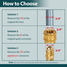 Load image into Gallery viewer, Safe &amp; Reliable 12ft Natural Gas Hose with Low Pressure Performance for Grills