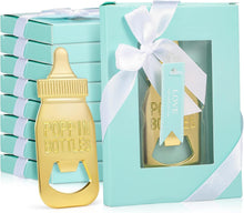 Load image into Gallery viewer, Stylish Zinc Alloy Baby Shower Favors - 50 Pcs Feeder-Shaped Bottle Openers