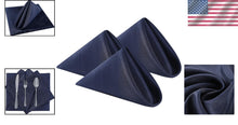 Load image into Gallery viewer, Stylish Navy Solid Cloth Napkins 50PCS - 17x17'' for Weddings &amp; Celebrations