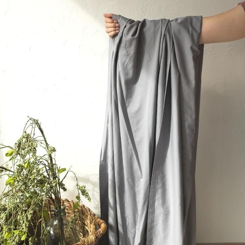 4-Piece Cooling Egyptian Cotton Sheets - Luxury Grey Set for Full Mattresses