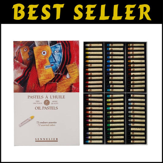 Versatile 72-Color Oil Pastel Set - Perfect for Wood, Paper, Canvas, & Metal