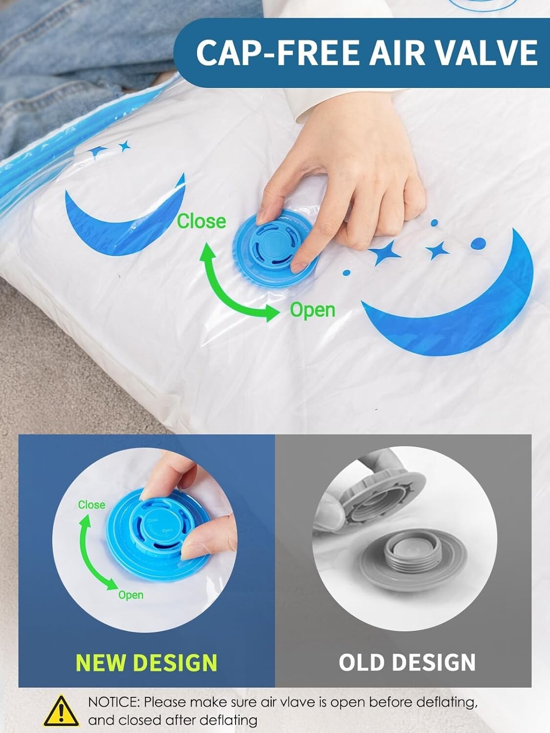 20 Pack Vacuum Storage Bags with Electric Pump - Space-Saving in Jumbo to Small