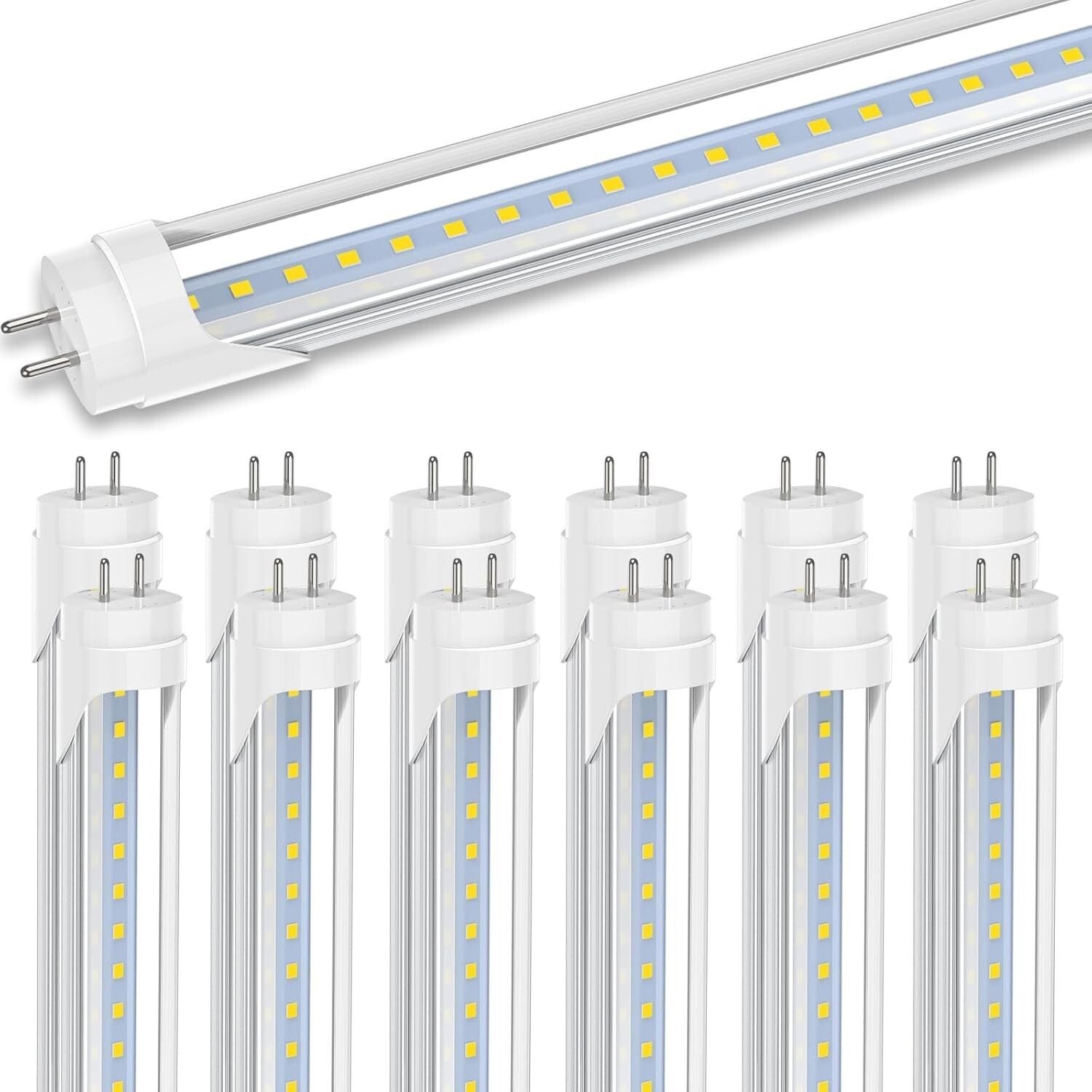 12 Pack 3FT T8 LED Bulbs, 14W Energy-Saving, Plug and Play Installation, 5000K