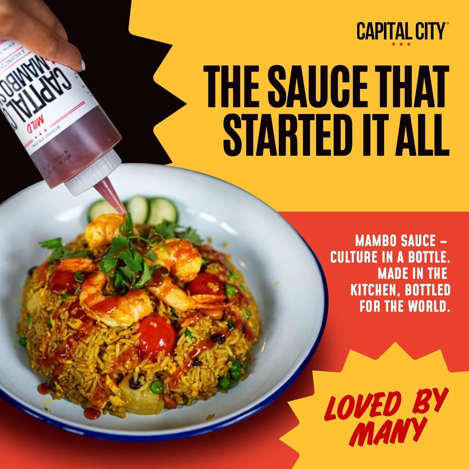 Versatile Mild Mambo Sauce, 12 Pack - Bold DC Flavor for Dipping and Drizzling