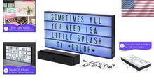 Load image into Gallery viewer, Personalized 24" x 12" LED Light Box with 160 Letters for Memorable Displays