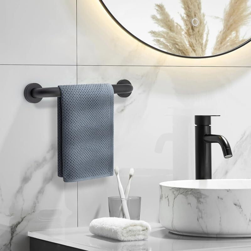 Wall-Mounted Bathroom Grab Bars - Durable 32-Inch Anti-Slip Safety Solution
