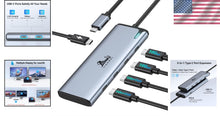 Load image into Gallery viewer, Multi-Port USB C Hub - Dual 4K Output, Thunderbolt 3 Compatible, Lightweight