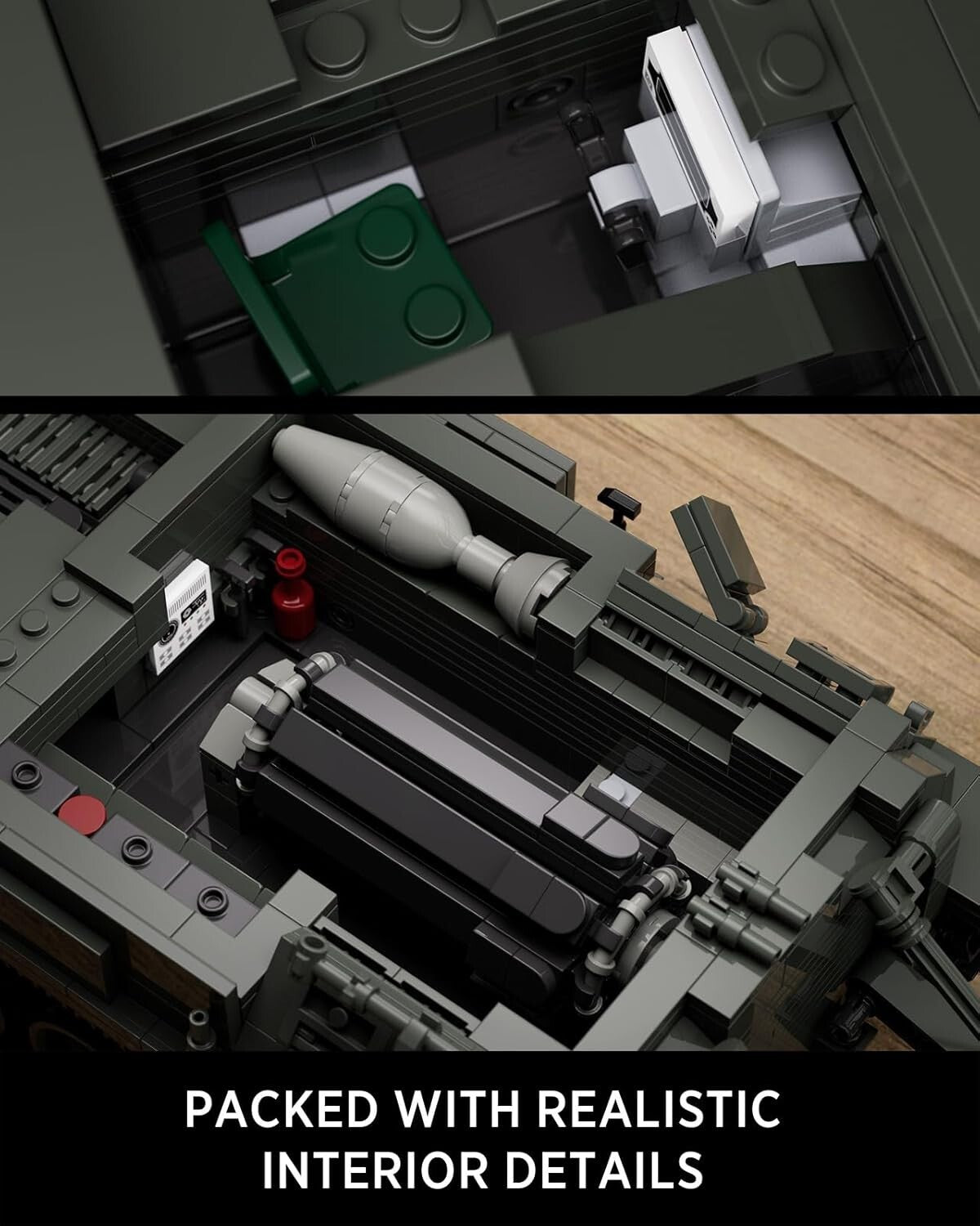 Detailed Self-Propelled 2S4 Tank Model – 1,438 PCS for Home or Office Decor