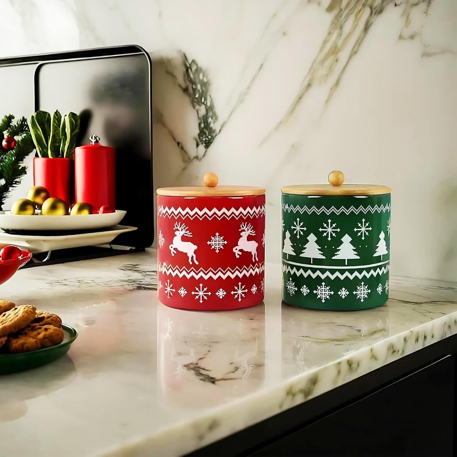 Ceramic Blessing Jar with 36 Cards - Inspirational Home Decor for Gratitude