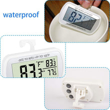 Load image into Gallery viewer, Environmentally Friendly Digital Refrigerator Thermometers - 6 Pack Waterproof