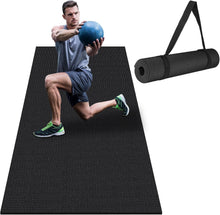 Load image into Gallery viewer, Premium Non-Slip Home Gym Mat - Large 6'x4' &amp; 6'x2' for All Workout Styles