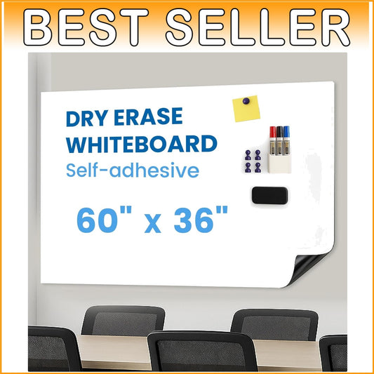 60" x 36" Magnetic Dry Erase Wall Sticker - Peel and Stick Creative Solution