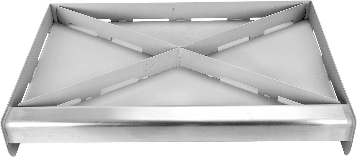 Portable Stainless Steel Griddle with Removable Handles - Ideal for Camping