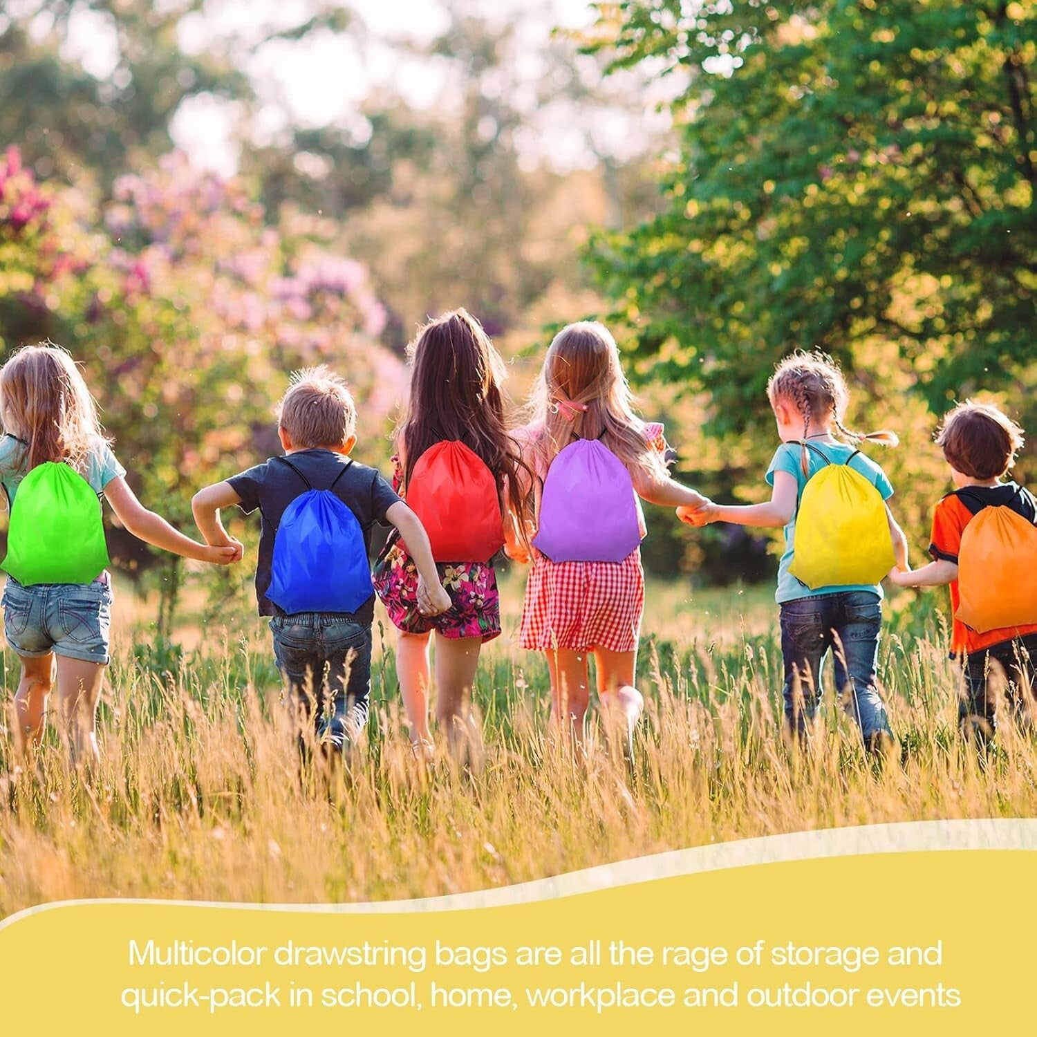 Large Capacity 17x13.4 Inch Drawstring Backpack Bulk - Ideal for Sports & Travel