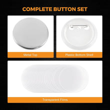 Load image into Gallery viewer, 500 DIY Round Button Parts - 2.28 inch Kits for Markets &amp; Creative Projects