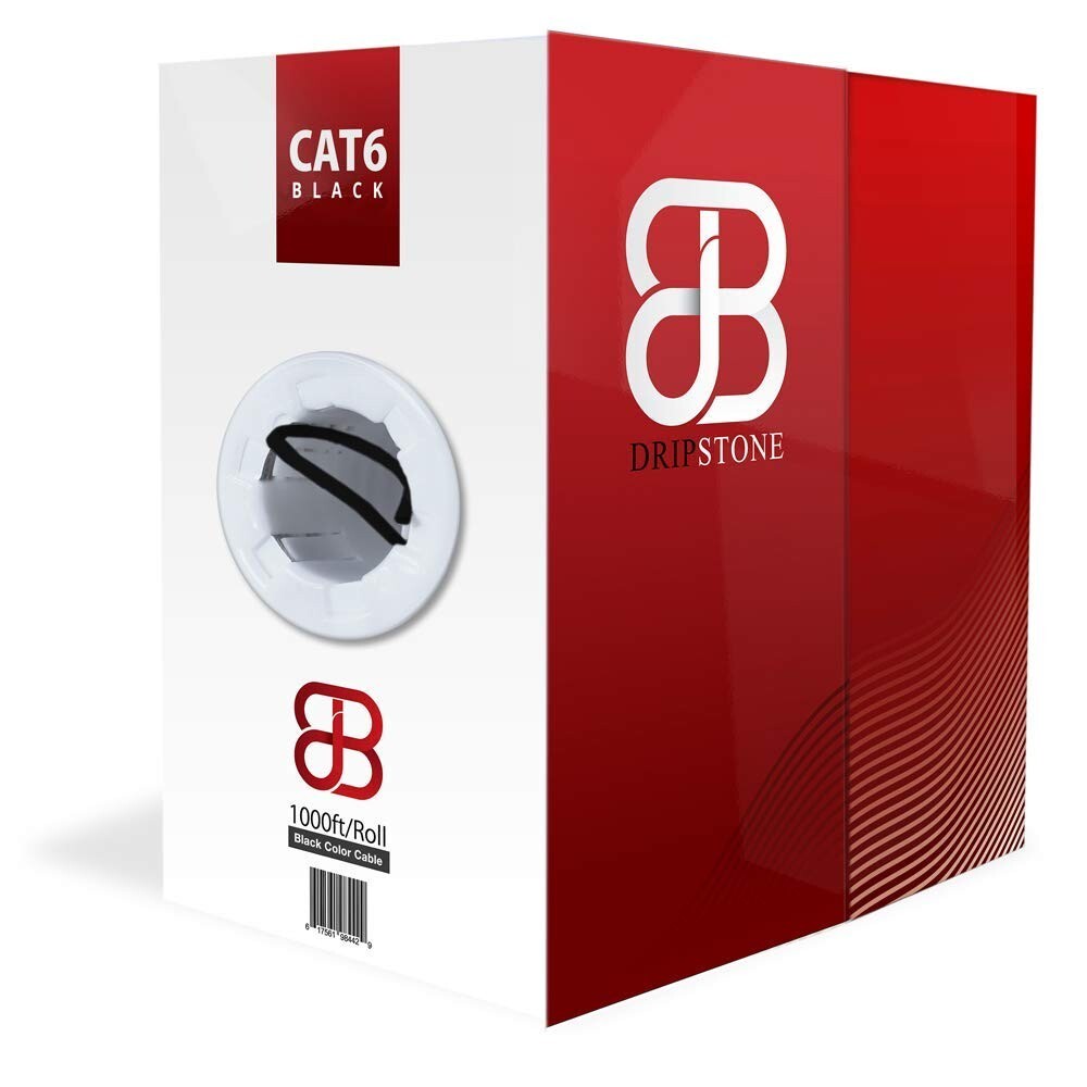 1000ft Cat 6 Ethernet Cable - High-Speed 23AWG Network Wire for Gaming & Office