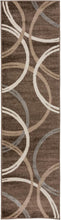 Load image into Gallery viewer, Stylish 2'7" x 6' Brown Area Rug, Soft Polypropylene, Perfect for Indoor Living