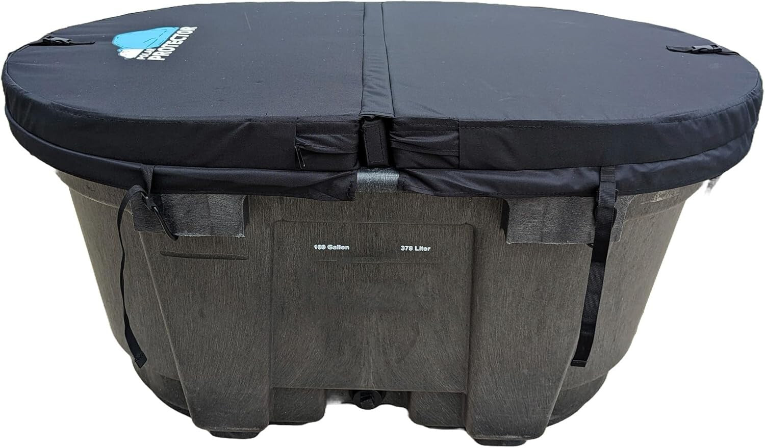 Foldable 100 Gallon Oval Hot Tub Cover - Ultimate Ice Water Therapy Solution