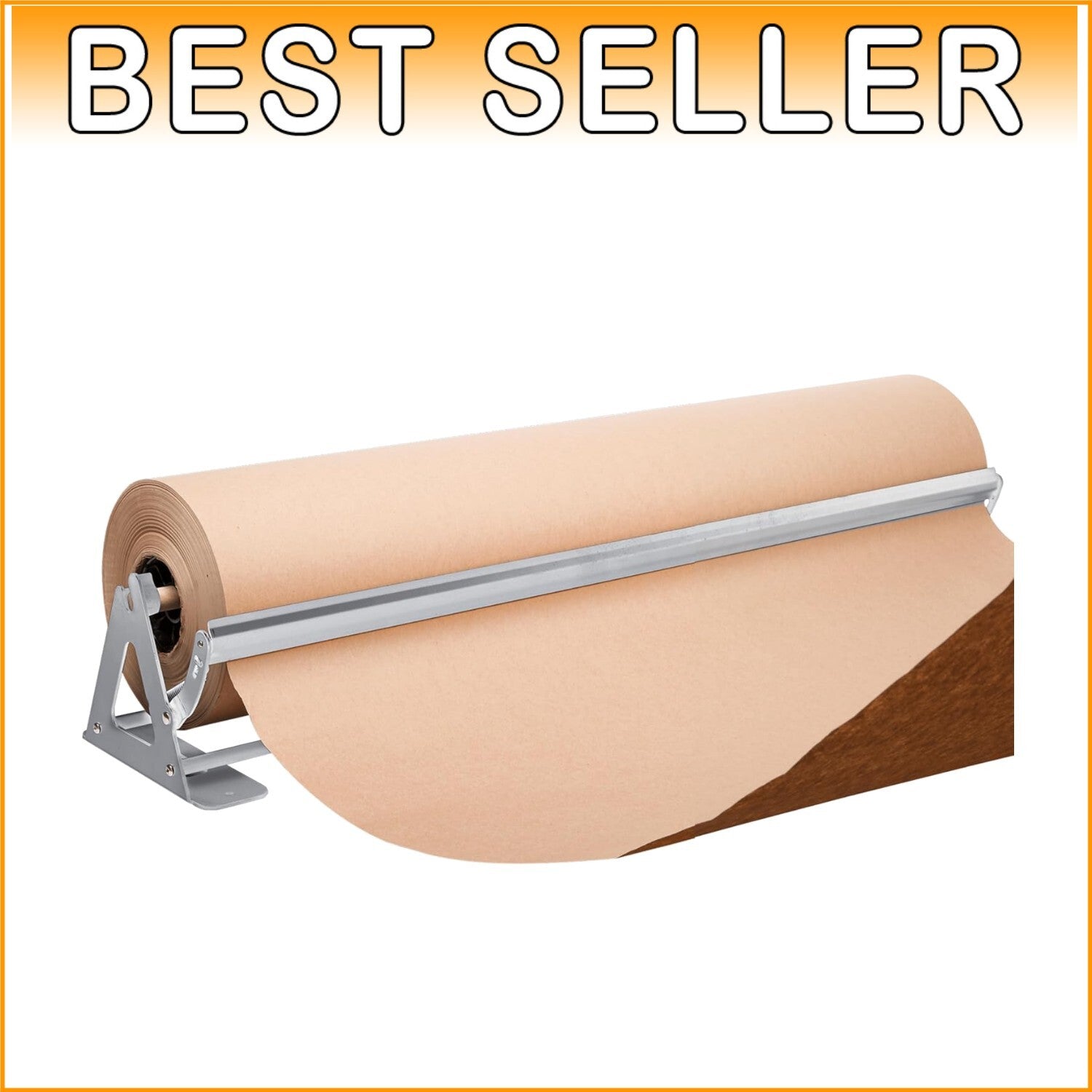Alloy Steel 36" Paper Dispenser & Cutter - Versatile for Craft and Butcher Paper