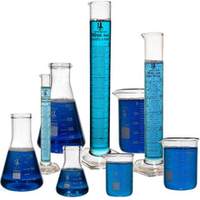 Load image into Gallery viewer, Professional 9-Piece Lab Glassware Set: Beaker, Flask &amp; Graduated Cylinder