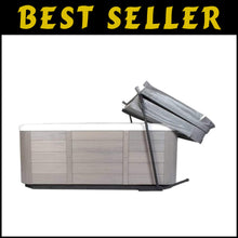 Load image into Gallery viewer, The Cover Rock-It: Stylish Brown Foldable Spa Cover for Security and Elegance
