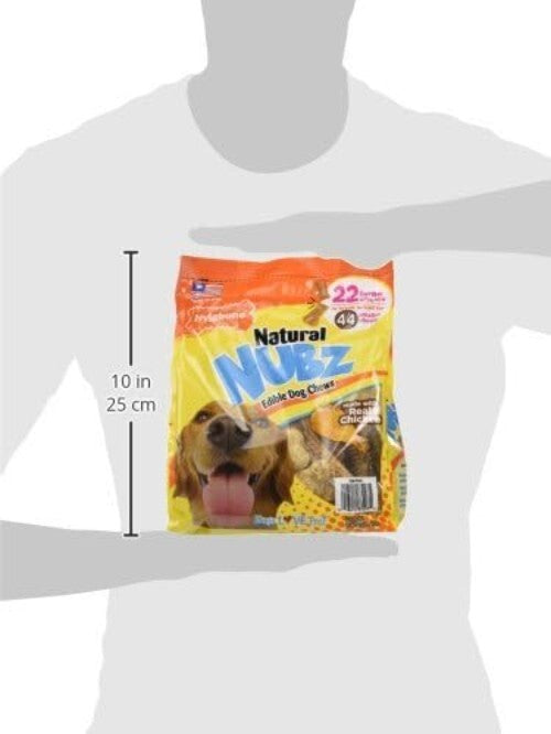 Natural Beef-Flavored Dog Chews Pack of 2 - 22 Large Chews Total 5.2lb